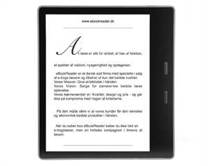 eBookReader Amazon Kindle Oasis Graphite Grafit forfra